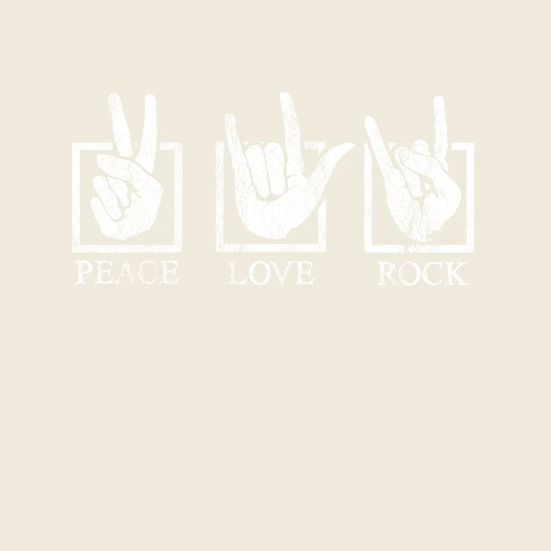 Sign Language Shirt Gift Deaf Peace Rock