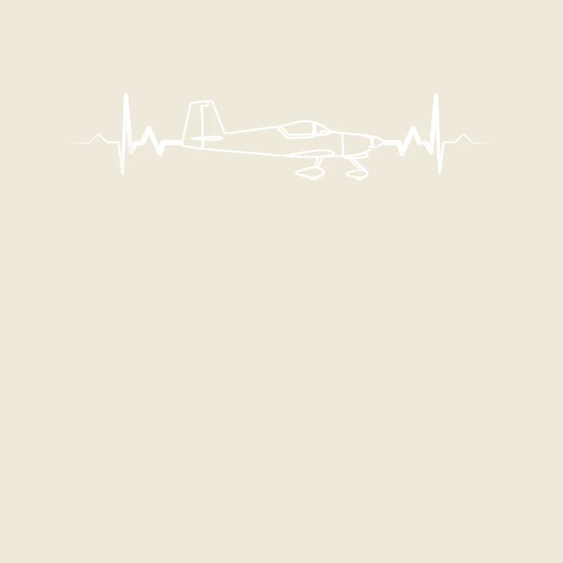 Flugzeug Herzschlag - Pilot Geschenk