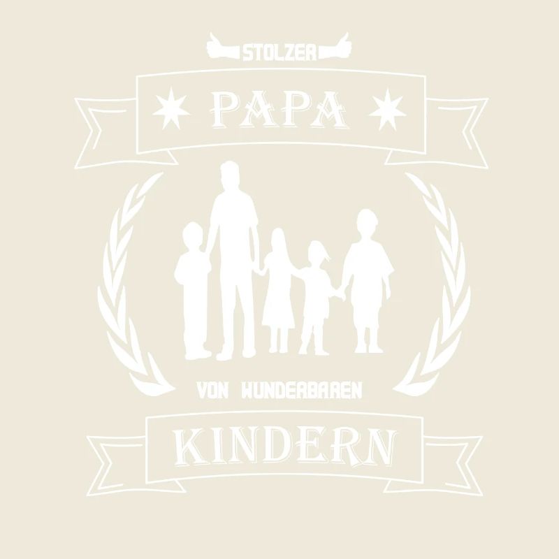 Stolzer Vater von wunderbaren Kindern Vatertag