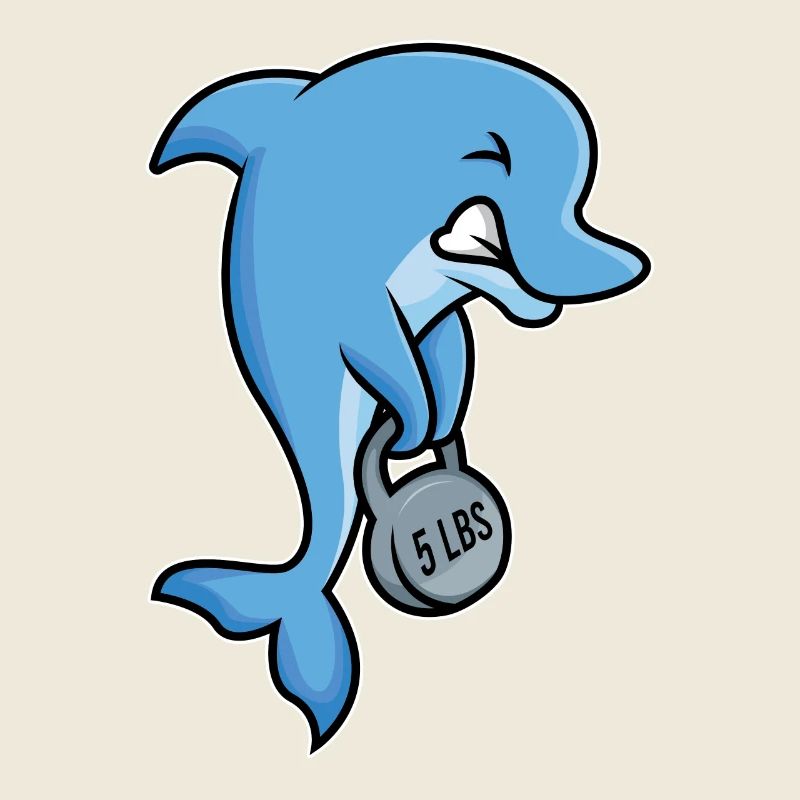 conception forte de forme physique de dauphin