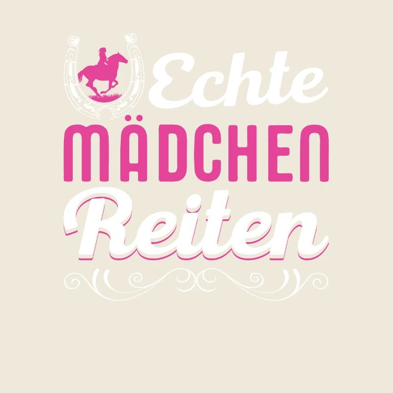Echte Mädchen reiten