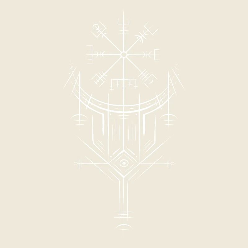 Vegvisir Runes Compass - Vikings Celtes germaniques