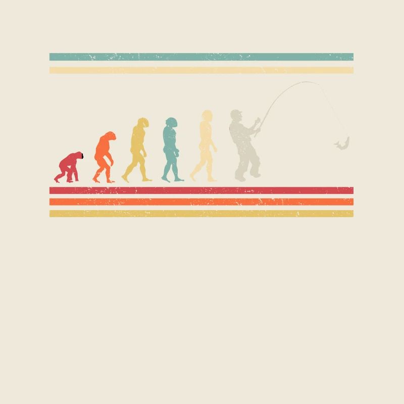 Evolution Angeln Angler - Retro