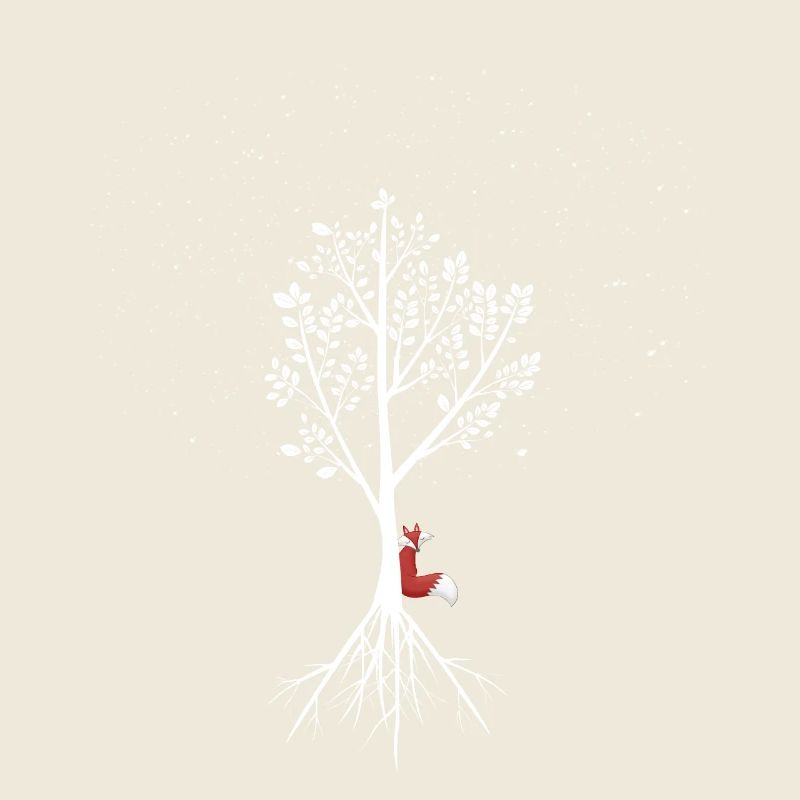 Willow with fox and roots