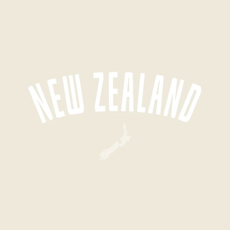 Neuseeland Retro Bogen-Logo