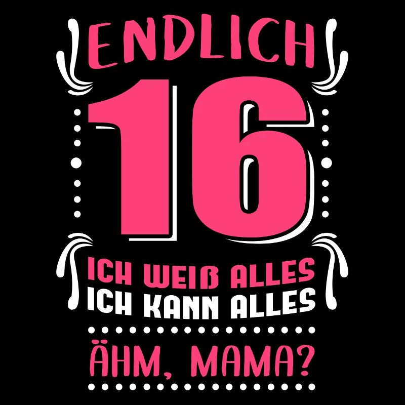 Endlich 16 Geburtstag | Geschenk Mädchen