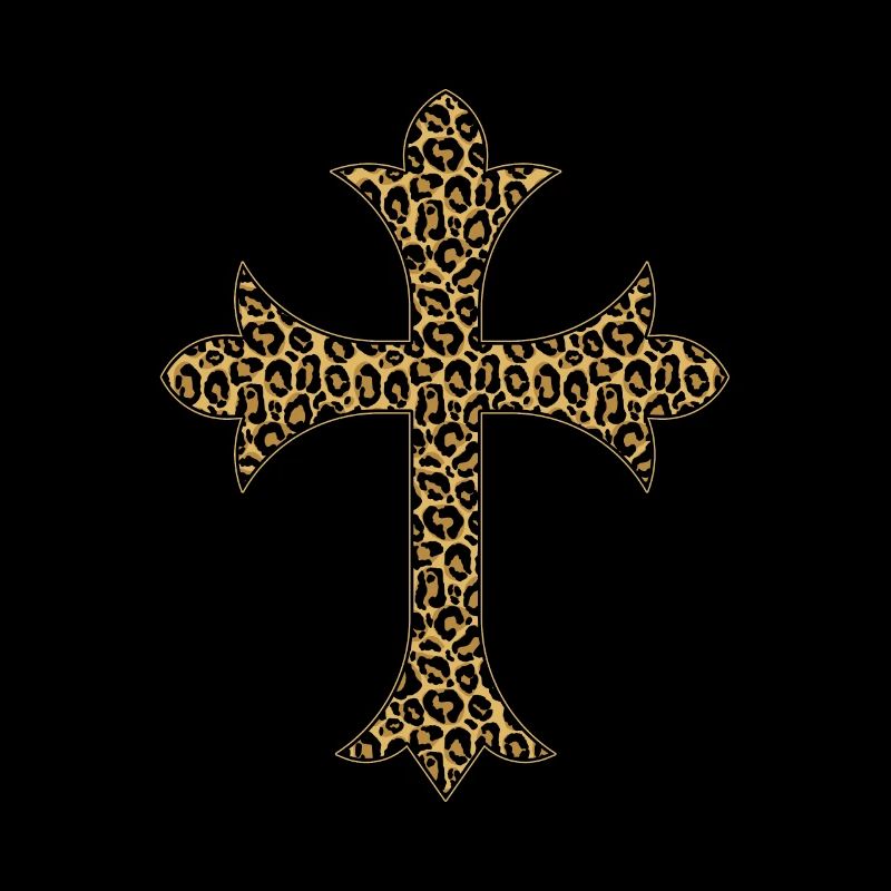 Cross with Leo pattern