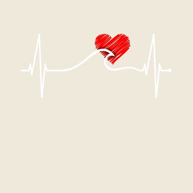 Surfer Heartbeat Wave Surf Pulse Heart pour le surf