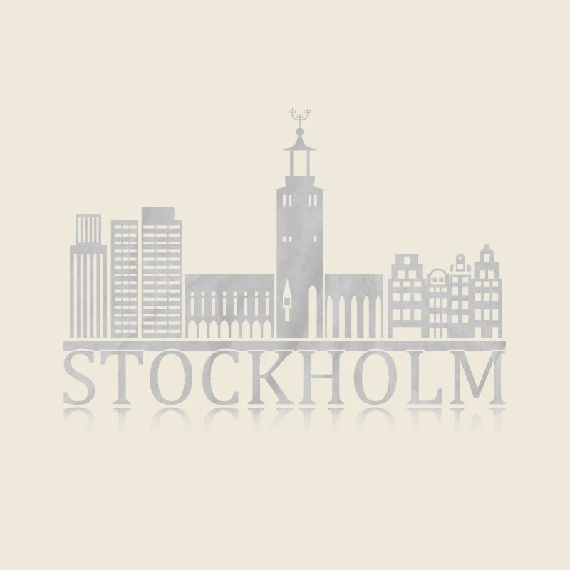 Stockholm Skyline Reflection