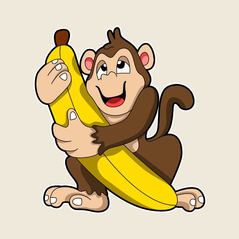 Monkey with bananas