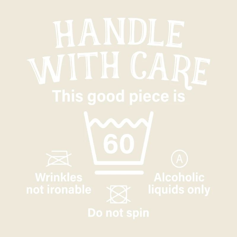 Handle With Care 60 Geschenk 60. Geburtstag