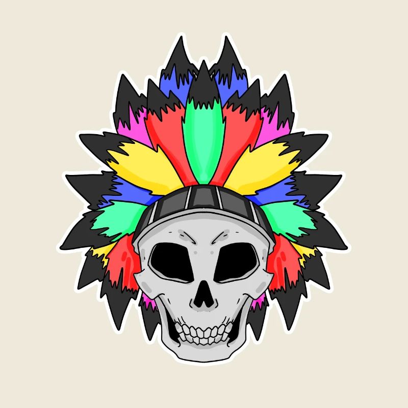 Regenbogen Totenkopf LGBT