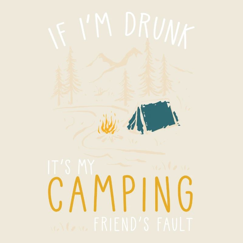 Camping camper saying funny gift
