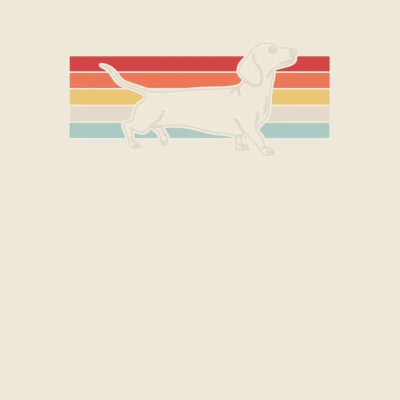 Dachshund Dog Retro