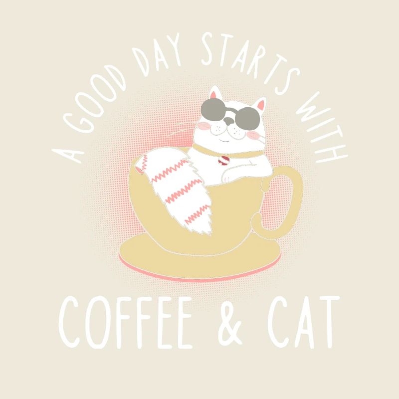 Kaffee Katze Spruch