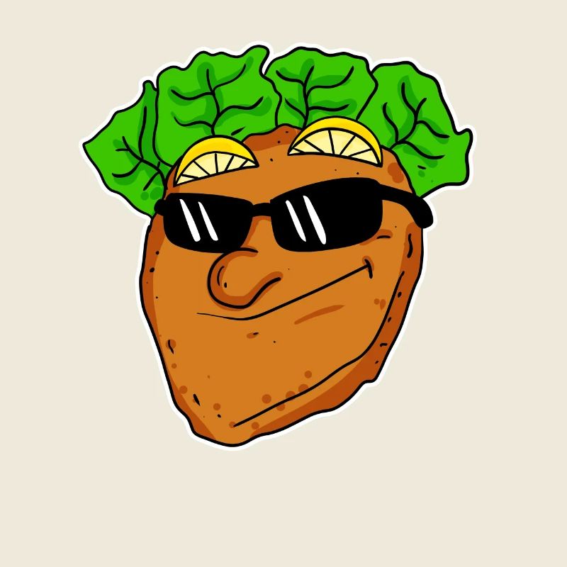 Cooles Schnitzel mit Sonnenbrille