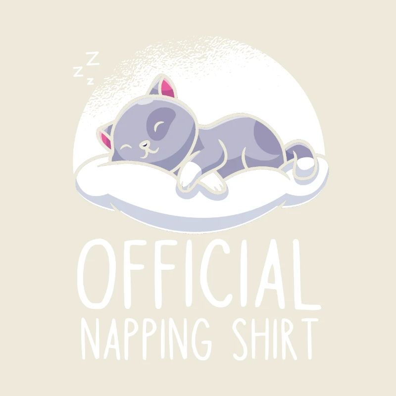 Katze niedlich Schlafshirt schlafen
