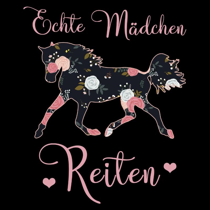 Echte Mädchen Reiten Pferde Geschenkidee