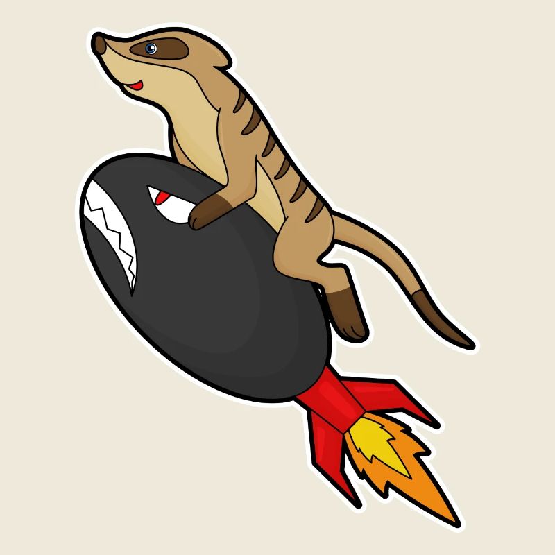 Erdmännchen Rakete