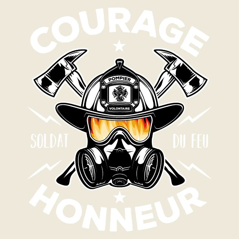 Soldat du feu Courage Honneur Cadeau Pompier