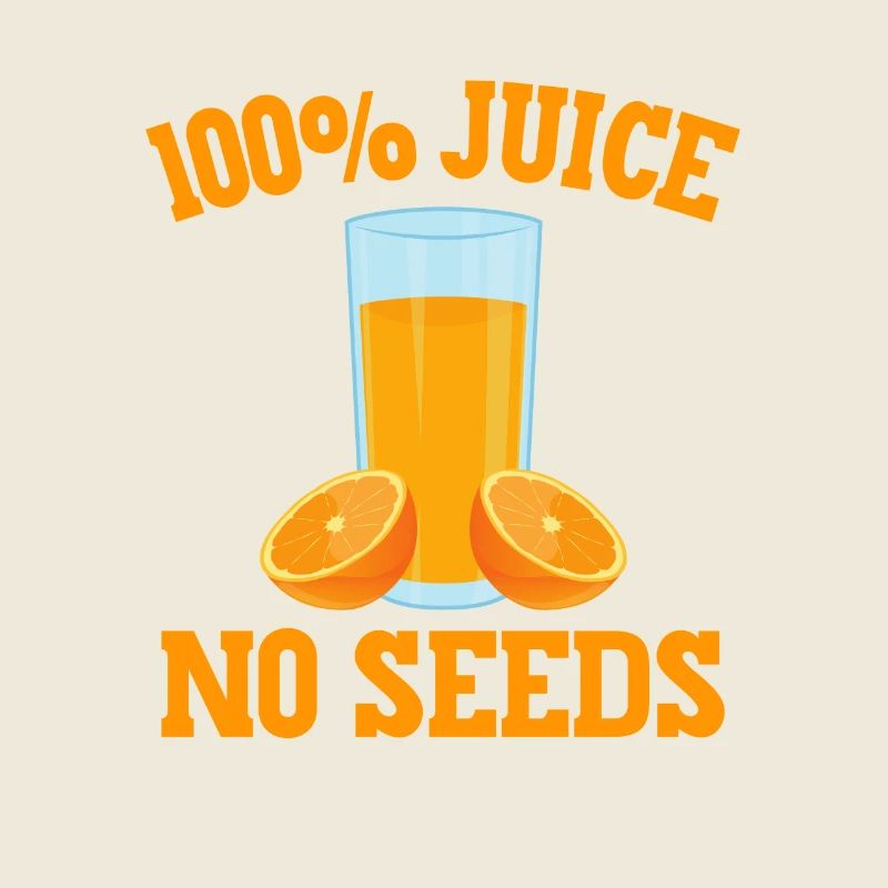 100% Jus Pas de graines 100% Drôle Vasectomie