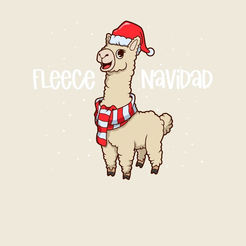 Weihnachtslama - Fleece Navidad