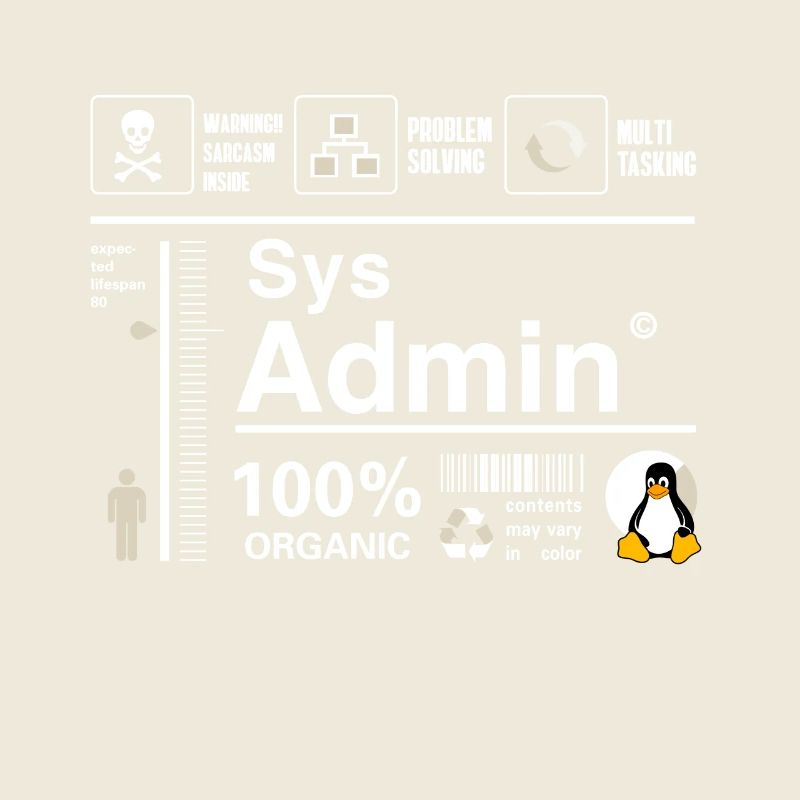 Sys Admin Pinguin Computer Nerd pc Platine cpu inh