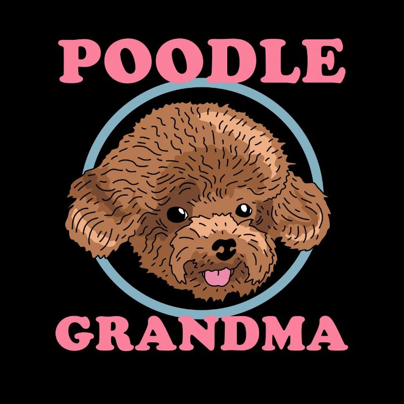 Caniche Grand-mère Chien Siège Maîtresse Cadeau