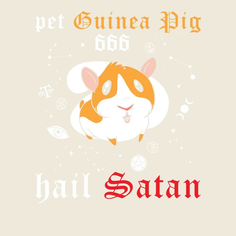 Les cochons d’Inde de compagnie saluent satan