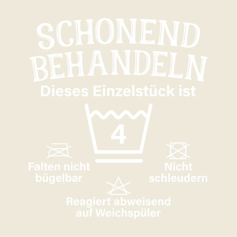 Schonend Behandeln 4. Geburtstag Einzelstück 4