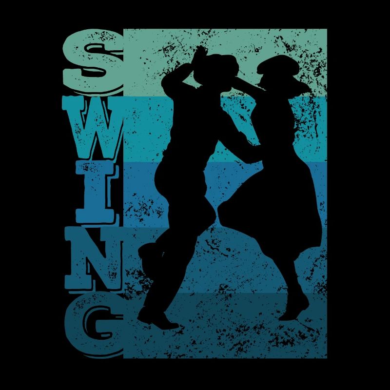 Boogie Woogie Swing Dancing Retro Colors Vintage