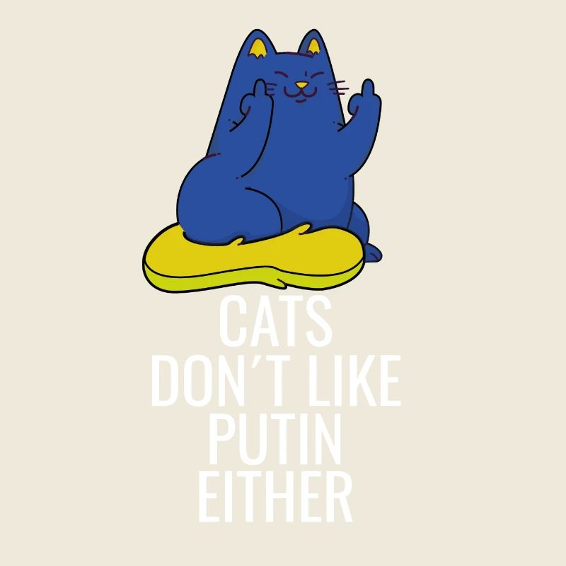 Les chats ukrainiens n’aiment pas Poutine non plus