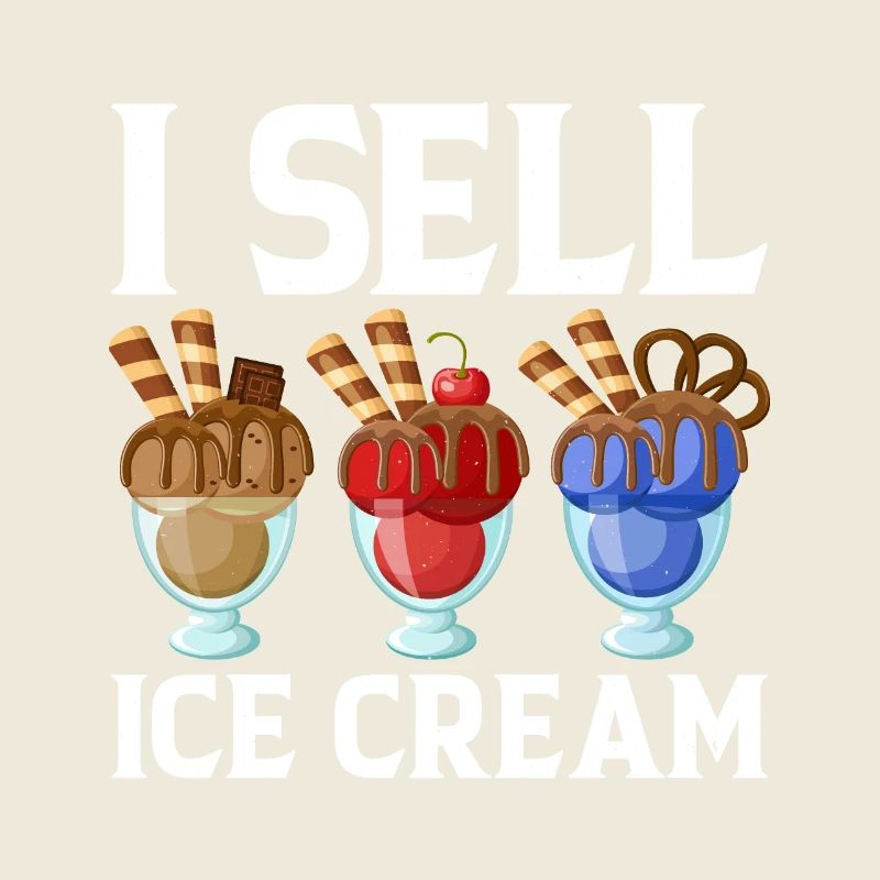 Ich Verkaufe Eiscreme Sorbet Eiszapfen Mochi