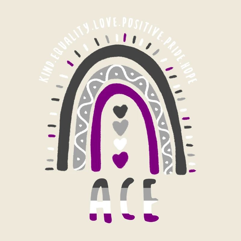 Ace Pride Boho Rainbow