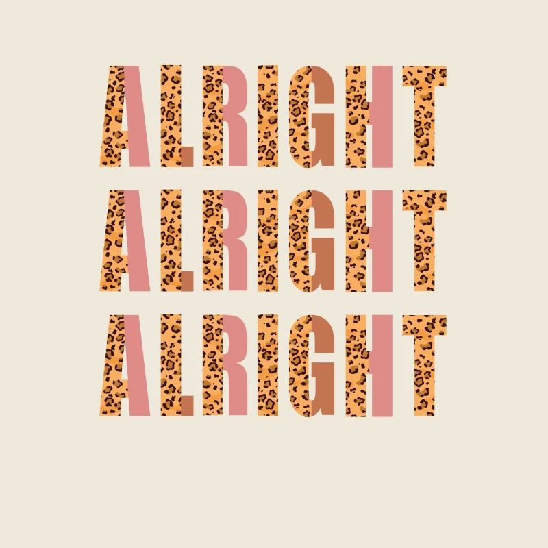 Alright Alright Leopard Print Texas Pride Texan