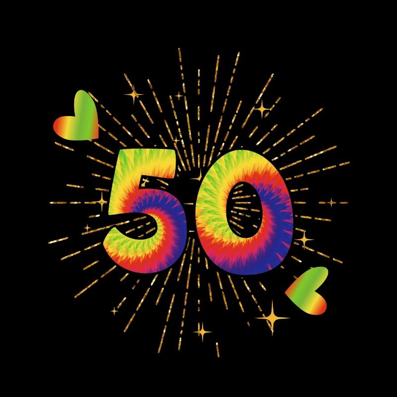 Tie-dye fête d’anniversaire 50 ans 50 ans