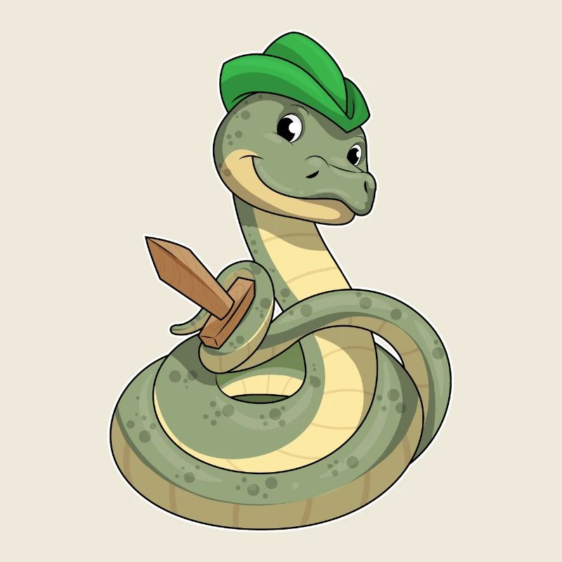 Snake with Sword
