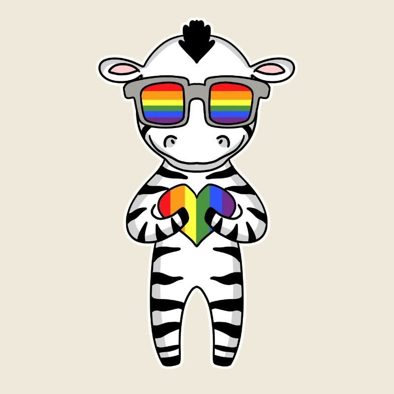 LGBT Tier Zebra Regenbogen
