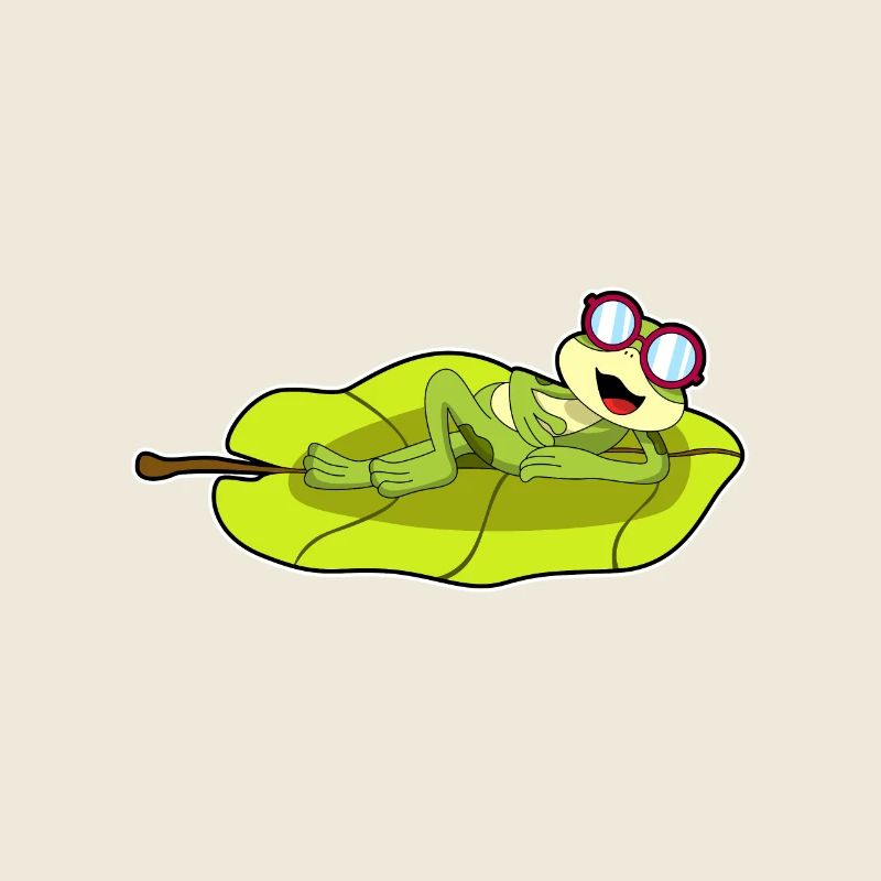 Frosch mit Sonnenbrille
