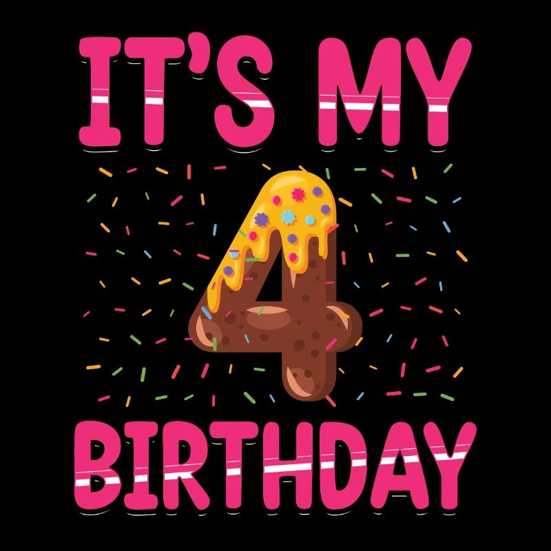 C’est mon 4e anniversaire | Sprinkles Thématique