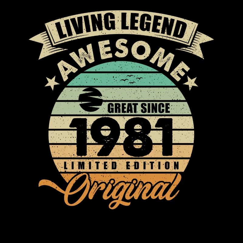 1981 Anniversaire Rétro Original