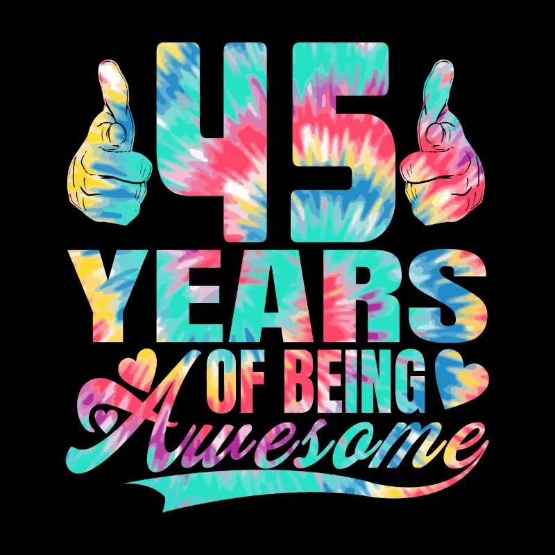 45e anniversaire ou anniversaire 45 ans d’existence