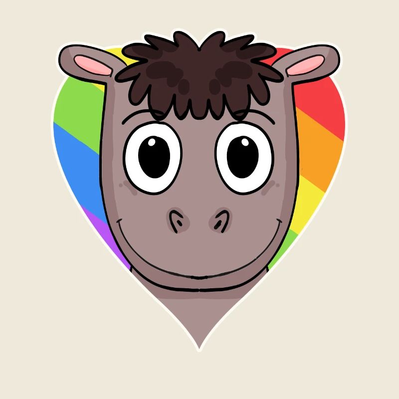 Pferd Lgbt Regenbogen Farben