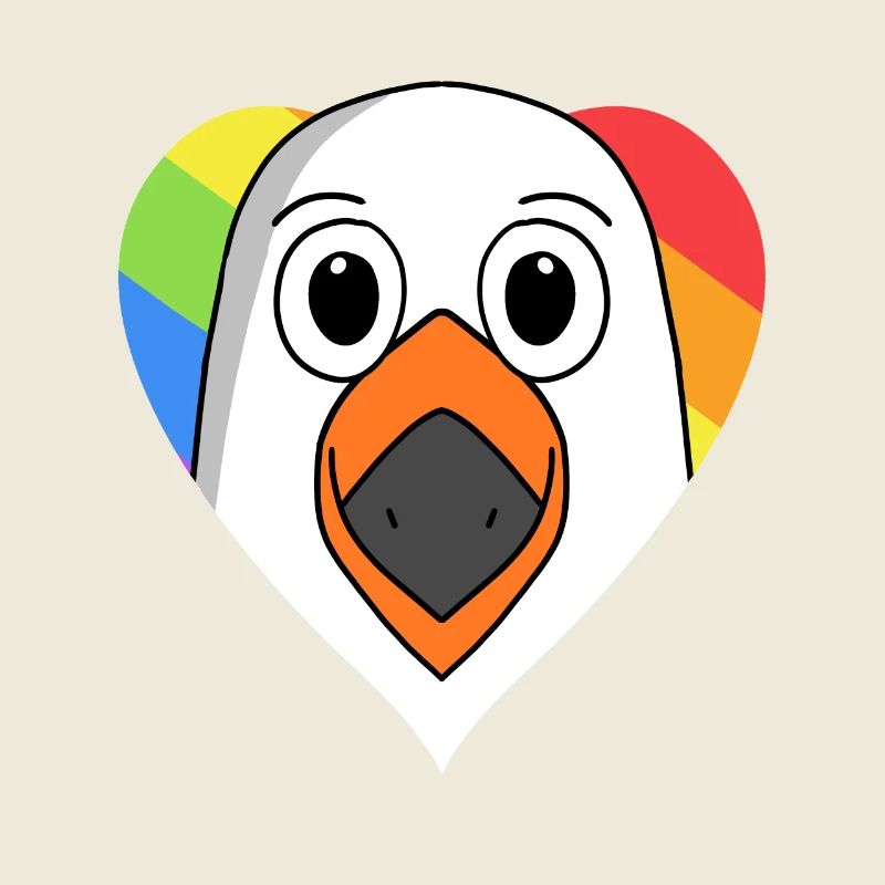 Möwe Lgbt Regenbogen Farben