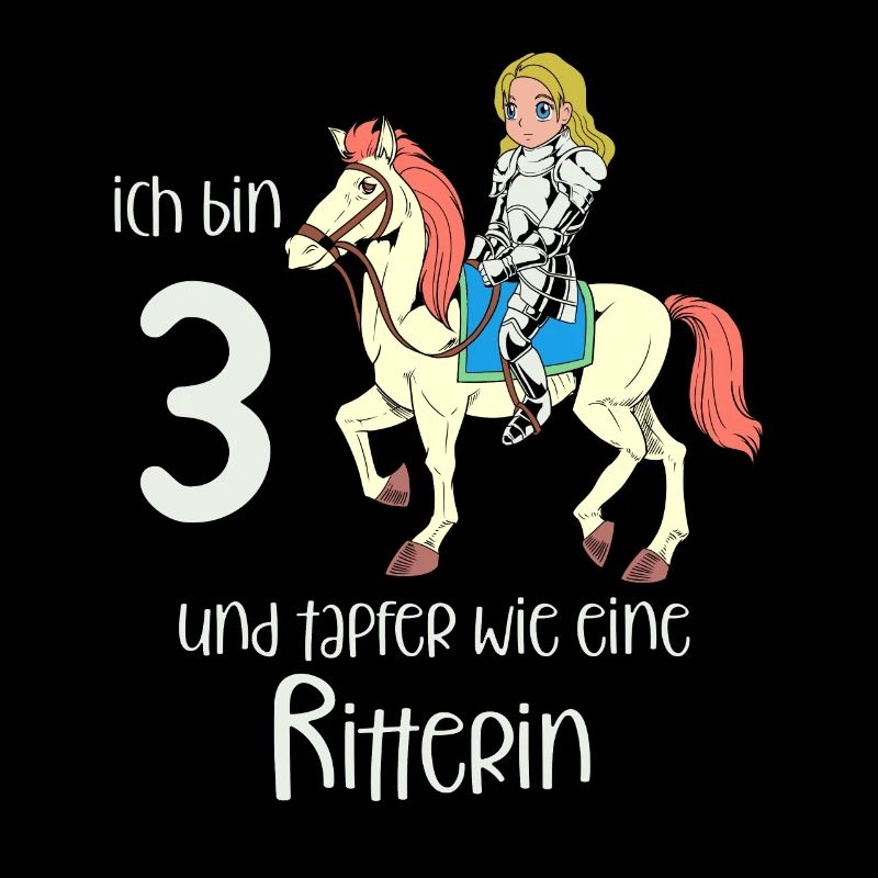 Geburtstagsshirt Ritterin - 3 Geburtstag Mädchen