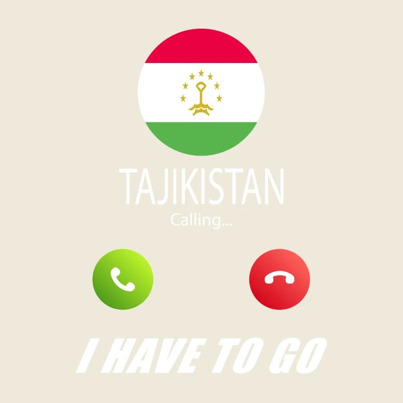 Tadschikistan ruft an Lusiger Flaggen Spruch