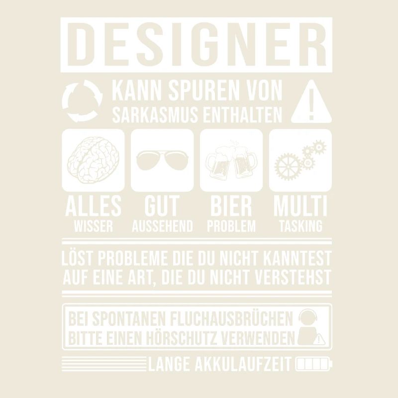Designer Spruch lustig