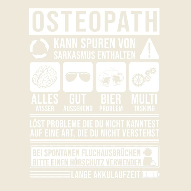 Osteopath Spruch lustig