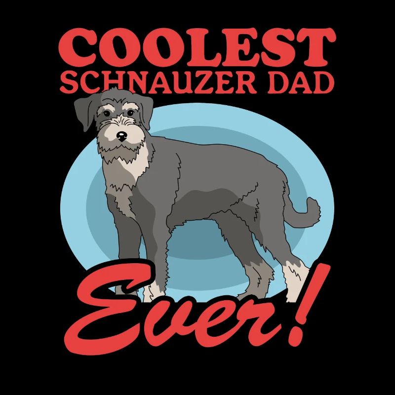 Schnauzer Dad Hundebesitzer Herrchen Geschenk