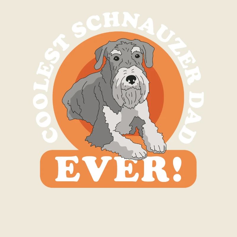 Schnauzer Dad Herrchen Hundebesitzer Geschenk